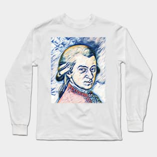 Wolfgang Amadeus Mozart Portrait | Wolfgang Amadeus Mozart Artwork 10 Long Sleeve T-Shirt